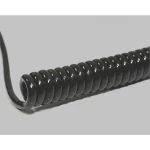 Spiralni kabel PUR elektronički kabel neoklopljen, Li12Y11Y, 4x0,25 mm², crni, duljina bloka 800 mm produžljivo do 3200 mm BKL Electronic 1506225 spiralni kabel Li12Y11Y 800 mm / 3200 mm 4 x 0.25 m...