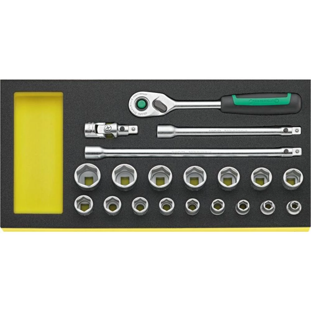 Stahlwille TCS 3/8 ZOLL 456/16/4 MF QR komplet nasadnih ključeva 96830371 slika