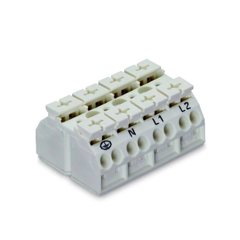 WAGO 862-1604 stezaljka za priključivanje uređaja opružna stezaljka bijela 200 St. slika