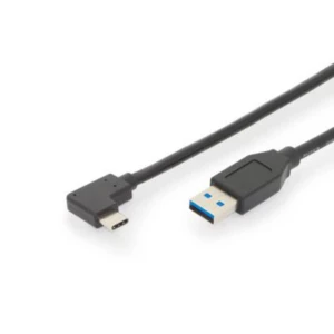 Digitus USB 3.1 Priključni kabel [1x - 1x ] 1 m Crna dvostruko zaštićen slika