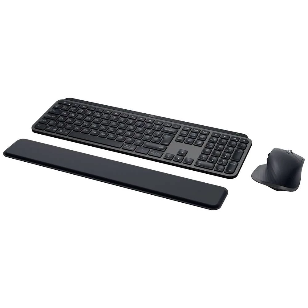 Logitech MX Keys S Combo Bluetooth® tipkovnica, set miša osvjetljen, ergonomski, funkcija multipair, oslonac za ruku nje slika