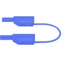 Sigurnosni mjerni vod [Lamelni muški konektor 4 mm - Lamelni muški konektor 4 mm] 2.0 m Plava boja Stäubli SLK410-E/N slika
