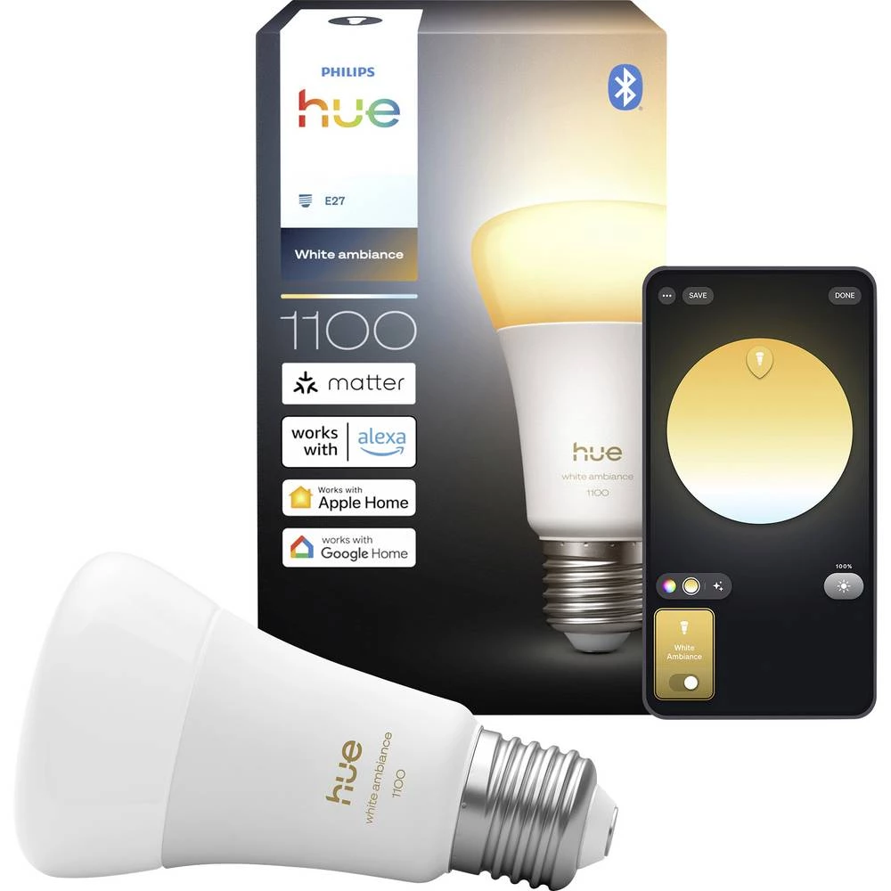 Philips LED žarulja 929003854901 Energetska učinkovitost 2021: D (A - G) Hue White Amb. slika