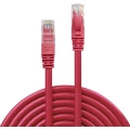 LINDY 48035 RJ45 mrežni kabel, Patch kabel cat 6 U/UTP 5.00 m crvena sa zaštitom za nosić 1 St. slika