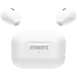 STREETZ TWS-114  In Ear Headset Bluetooth® stereo bijela  indikator napunjenosti baterije, slušalice s mikrofonom, kutija za punjenje, kontrola glasnoće, kontrola na dodir
