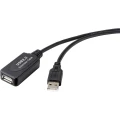 Renkforce    USB kabel    USB 2.0    USB-A utikač, USB-A utičnica    15.00 m    crna    aktivno s pojačanjem signala slika