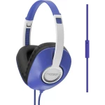 HiFi Naglavne slušalice KOSS UR23iB Preko ušiju Slušalice s mikrofonom, Kontrola glasnoće, Poništavanje buke Plava