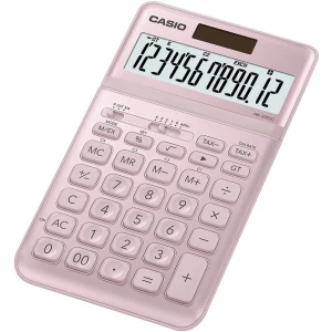 Stolni kalkulator Casio JW-200SC Ružičasta Zaslon (broj mjesta): 12 solarno napajanje, baterijski pogon (Š x V x d) 109 x 11 x 1 slika
