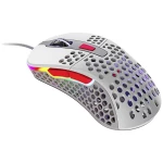 Xtrfy M4 RGB Retro Edition igraći miš, miš USB optički siva 6 Tipke 16000 dpi osvjetljen