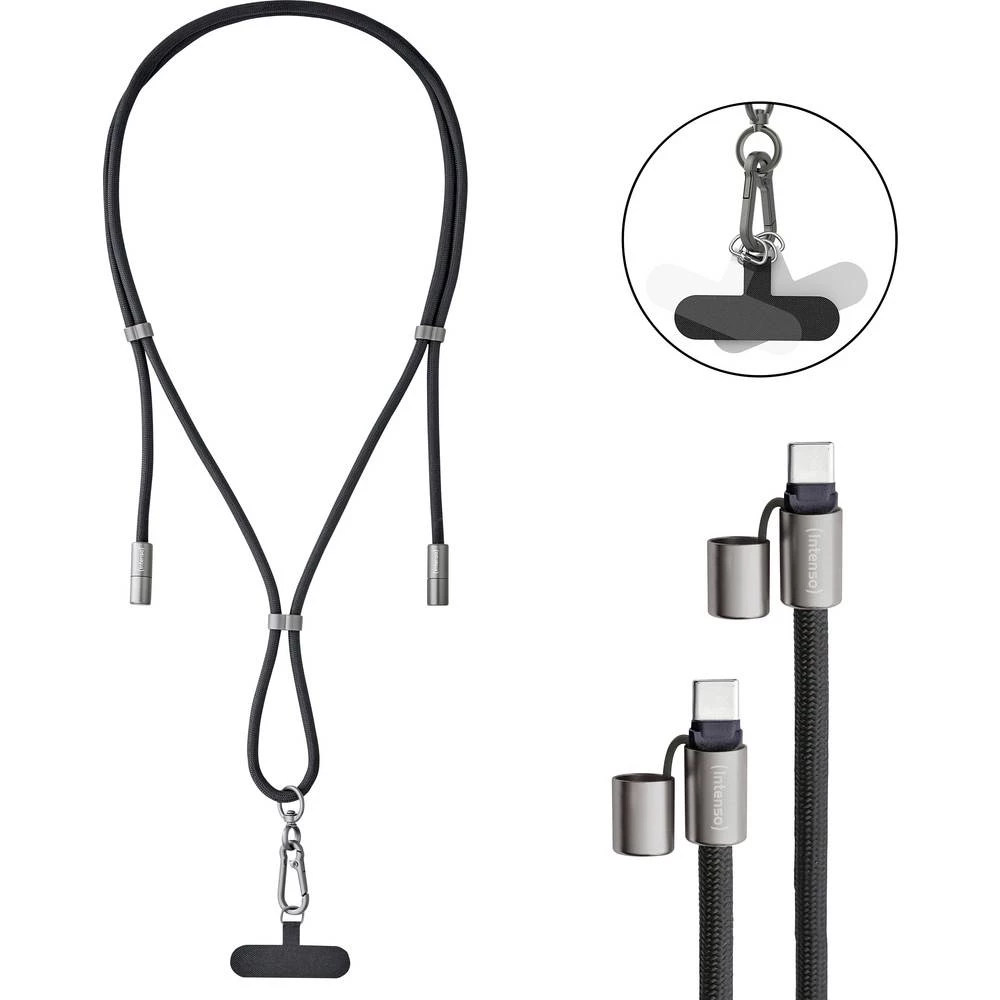 Intenso USB-C kabel USB 2.0 USB-C® utikač, USB-C® utikač 1.65 m crna lanac mobitela 7991000 slika