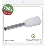 Quadrios 22C425 kabelski završetak 0.5 mm² izolirani dio bijela 1 Set