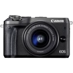 Sistemska kamera Canon EOS M6 Uklj. EF-M 15-45 mm IS STM 24.2 MPix Crna WiFi, Bluetooth, Full HD video zapis