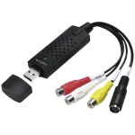LogiLink USB / Cinch / S-Video AV priključni kabel [1x USB - 1x Cinch (stereo), Cinch (video), S-Video-utičnica] 10 cm crna