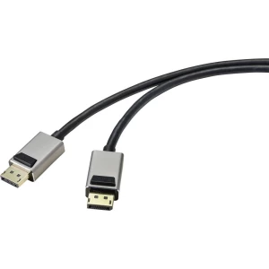 SpeaKa Professional DisplayPort displayport priključni kabel [1x muški konektor displayport - 1x muški konektor displayport] 1.00 m crna slika