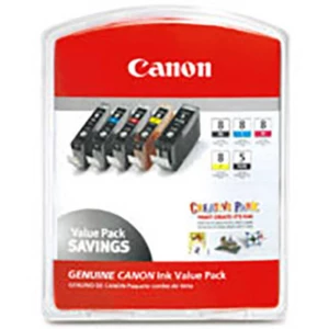 Canon Patrona tinte CLI Value Pack 8 Original Kombinirano pakiranje Crn, Zelen, Svijetlo cijan, Svijetlo ljubičasta, Crven 0620B slika
