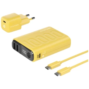 RealPower PB-10000 Power Pack powerbank (rezervna baterija) 10000 mAh  Li-Ion USB, USB-C® žuta slika