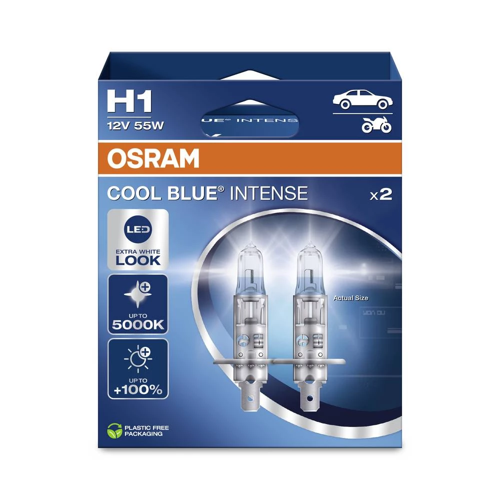 OSRAM 4062172388061 halogena žarulja COOL BLUE® INTENSE H1 55 W 12 V slika
