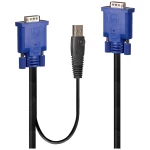 LINDY KVM adapter [1x VGA - 1x VGA, USB-A] 1.00 m crna, plava boja