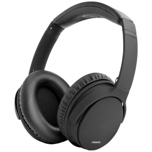 STREETZ HL-BT404  Over Ear Headset Bluetooth® stereo crna poništavanje buke sklopive, slušalice s mikrofonom, kontrola glasnoće slika
