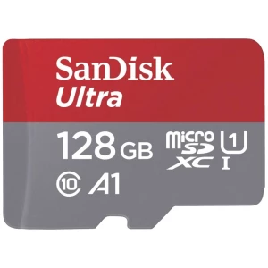 SanDisk microSDXC Ultra 128GB (A1/UHS-I/Cl.10/140MB/s) + Adapter ''Mobile'' microsdxc kartica 128 GB A1 Application Performance Class, UHS-Class 1 slika