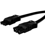 Adels-Contact 92876305 mrežni priključni kabel mrežni adapter - mrežni konektor Ukupan broj polova: 2 + PE crna 0.50 m 75 St.