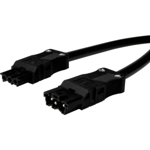 Adels-Contact 92876305 mrežni priključni kabel mrežni adapter - mrežni konektor Ukupan broj polova: 2 + PE crna 0.50 m 75 St. slika