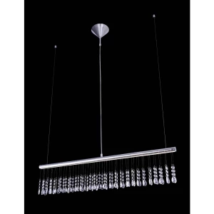 LeuchtenDirekt Ida 15037-17 LED viseća svjetiljka 12 W toplo bijela krom boja< slika