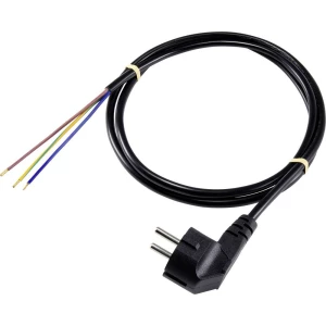 Basetech XR-1638076 struja priključni kabel crna 2.00 m slika