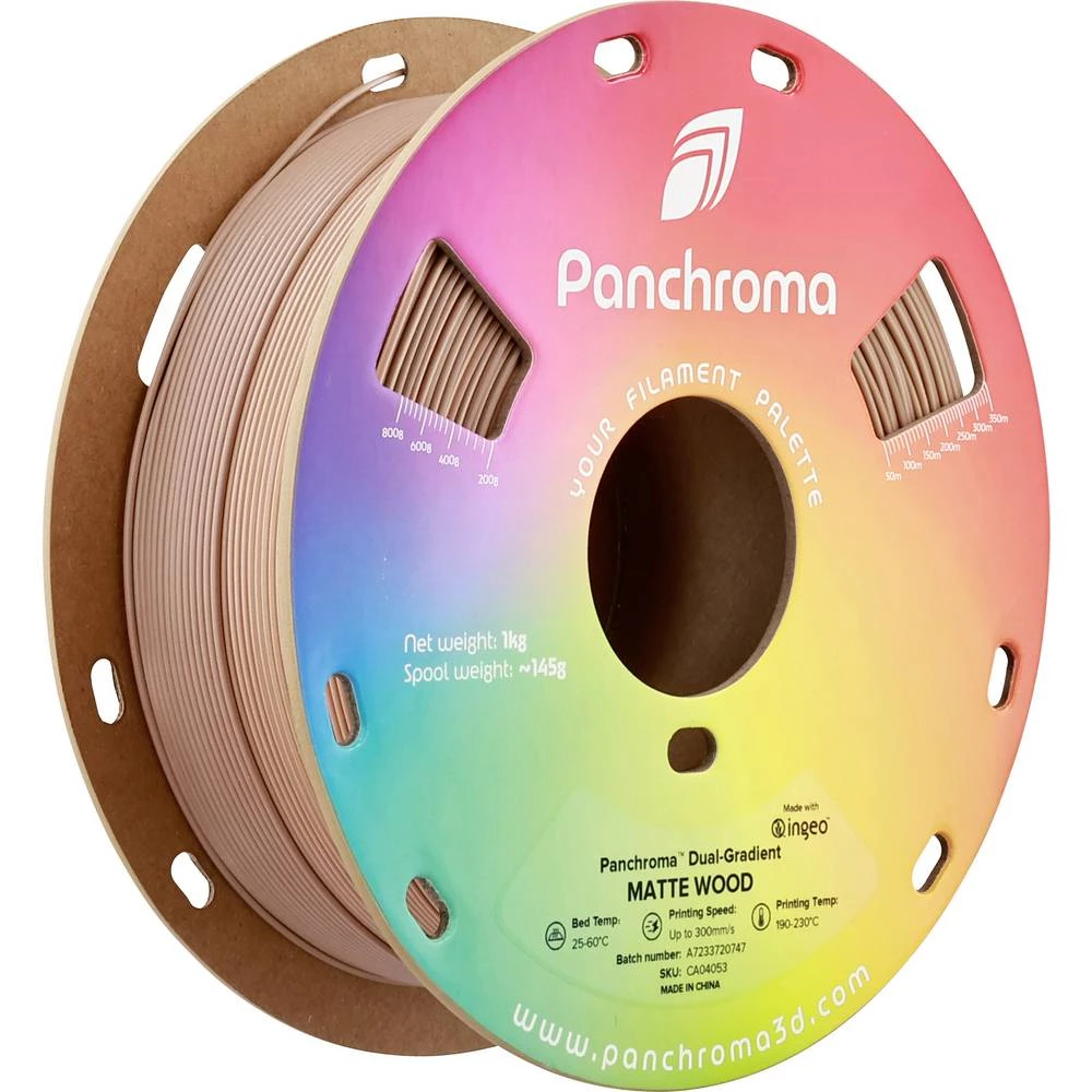 Polymaker CA04053 Panchroma™ Gradient Matte 3D pisač filament PLA višebojni, promjena boje 1.75 mm 1000 g drvo, smeđa bo slika