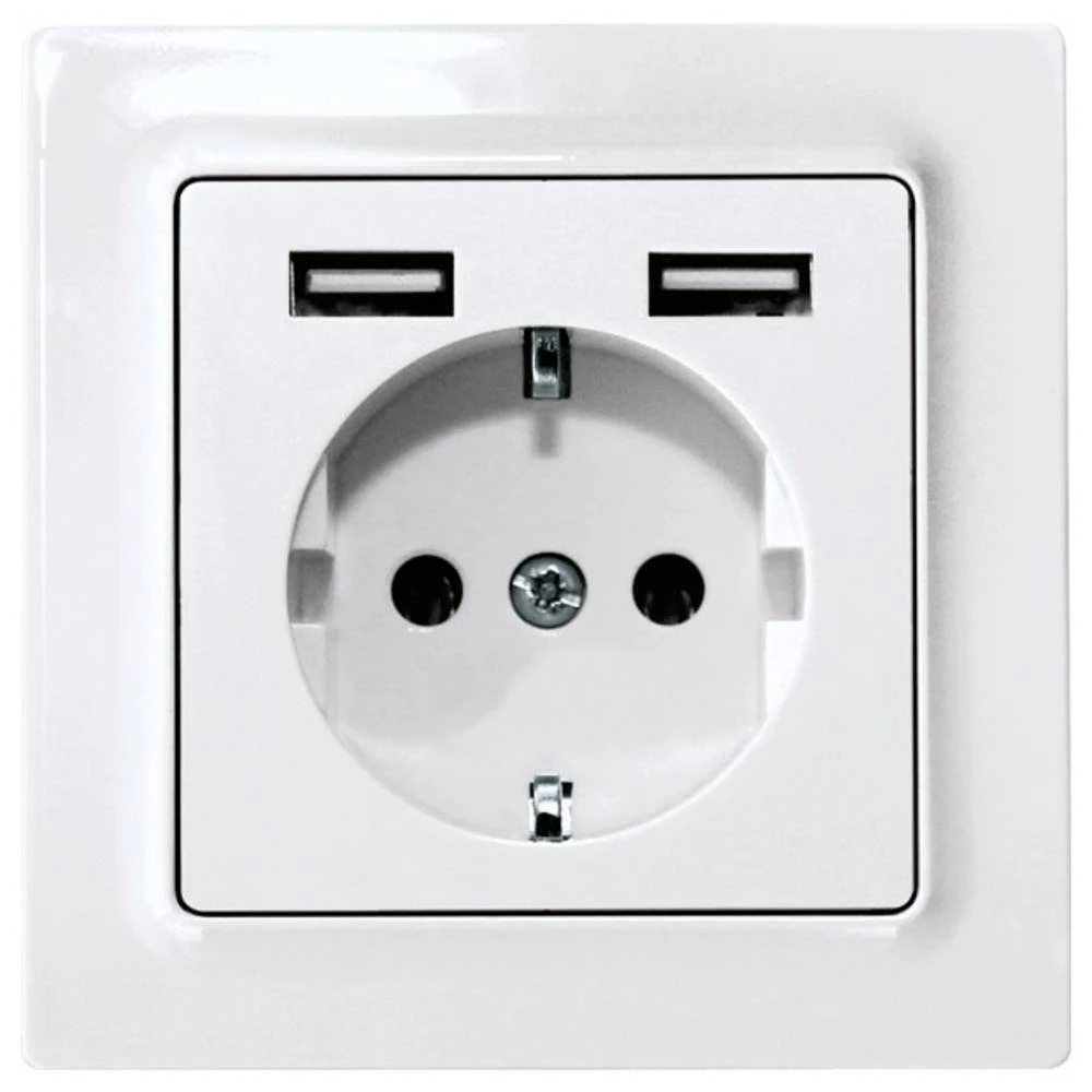 Eltako umetak šuko utičnica polarno bijela, čista bijela (RAL 9010) 30055891 slika