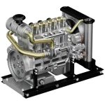 Thicon Models Diesel-Motor 4-Zylinder 21016 komplet za sastavljanje