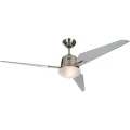 Stropni ventilator CasaFan Eco Aviatos 132 BN-SL (Ø) 132 cm Boja krila: Srebrno-siva Kućište: Krom (brušeni) boja slika
