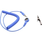 Quadrios ESD kabel za uzemljenje 1.80 m pritisni gumb 10 mm, priključak, krokodilska stezaljka