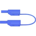Sigurnosni mjerni vod [Lamelni muški konektor 4 mm - Lamelni muški konektor 4 mm] 0.25 m Plava boja Stäubli SLK410-E/N slika
