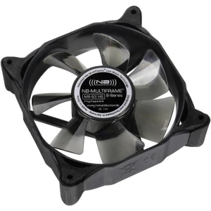Ventilator za PC kućište NoiseBlocker Multiframe M8-S3 Crna, Siva (prozirna) (Š x V x d) 80 x 80 x 25 mm slika