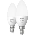 Philips Lighting Hue LED žarulja, komplet 2 komada 871951432062800 Energetska učinkovitost 2021: F (A - G) Hue White E14 slika