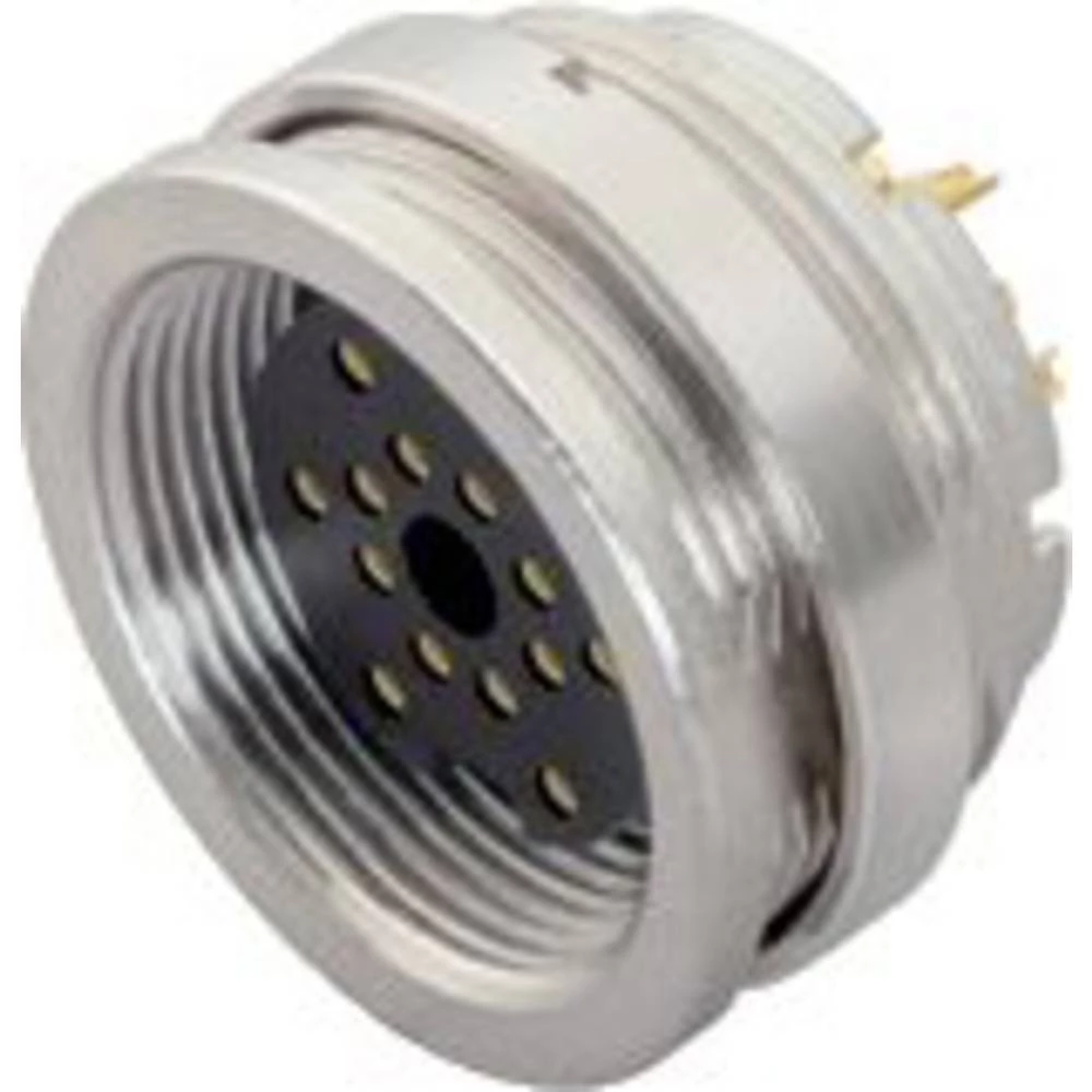 binder 09 0454 00 14-20 utičnica s prirubnicom žženski konektor, ravni Ukupan broj polova: 14 Serija (Okrugli utični kon slika