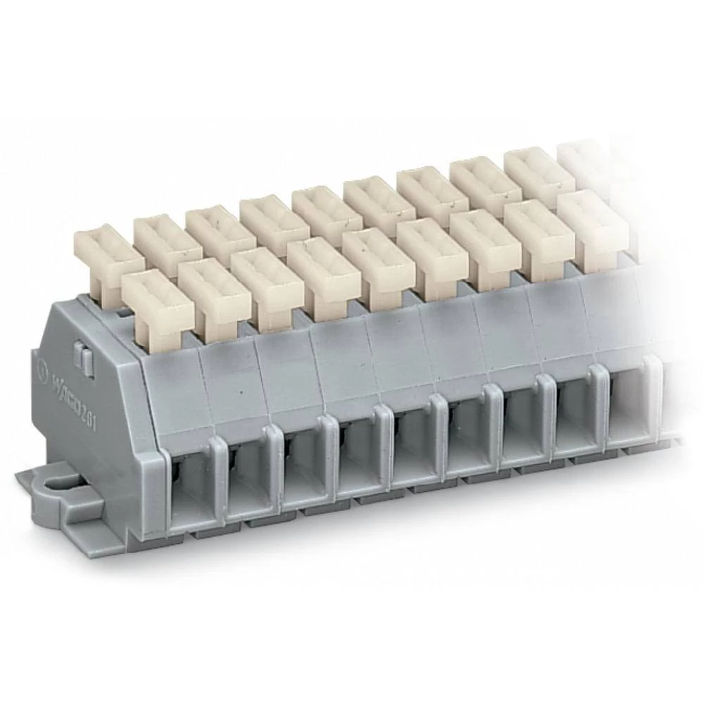 WAGO 261-105/341-000 letva rednih stezaljki 6 mm opruga Dostupnost: l siva 100 kom. slika