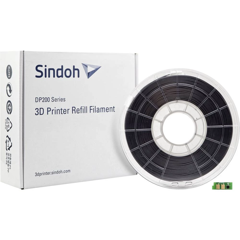 3D pisač filament Sindoh 3DP200PBK-R PLA 1.75 mm Crna 700 g