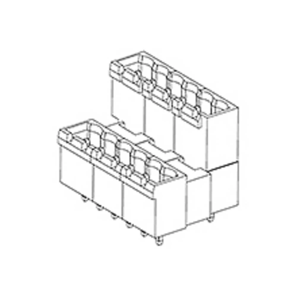 Molex standardna letva s muškim kontaktima 395383012 1 St. slika