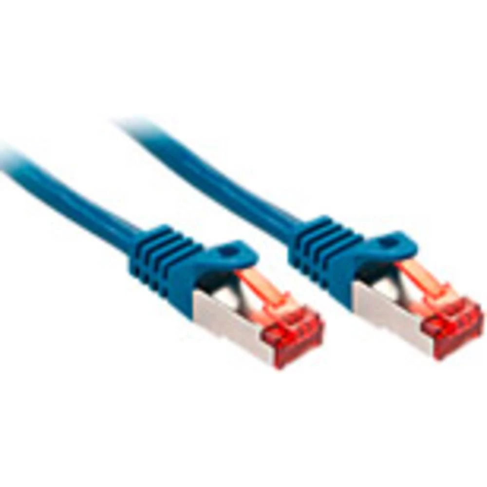 LINDY 47351 RJ45 mrežni kabel, Patch kabel CAT 6 S/FTP 0.50 m plava boja  1 St. slika