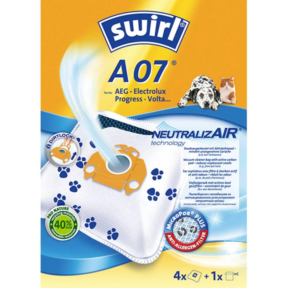 Swirl A07 vrećica za usisivače 4 St. slika
