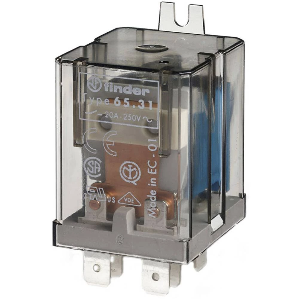 Finder 65.31.9.012.0300 Utični relej 12 V/DC 30 A 1 zatvarač 10 ST slika