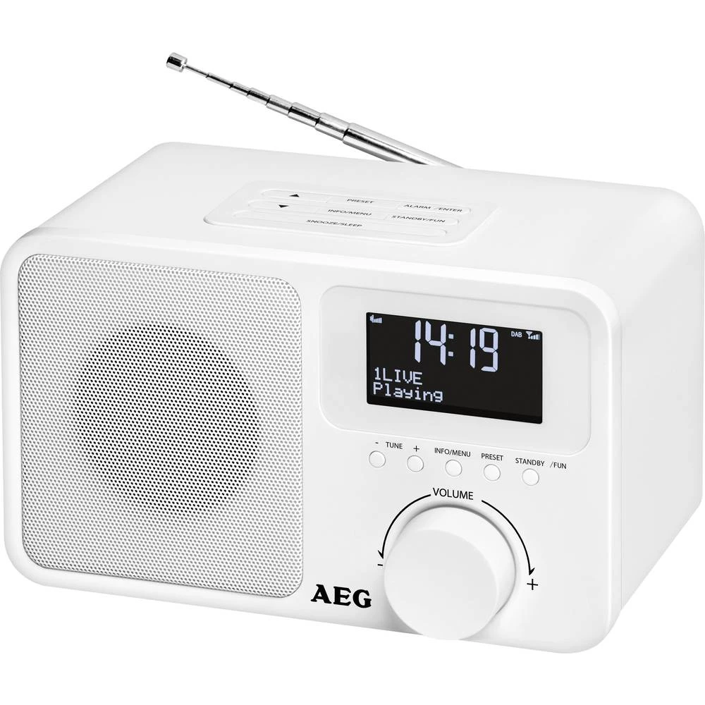 DAB+ (1012) Stolni radio AEG DAB+ 4154 DAB+, UKW, AUX Bijela slika