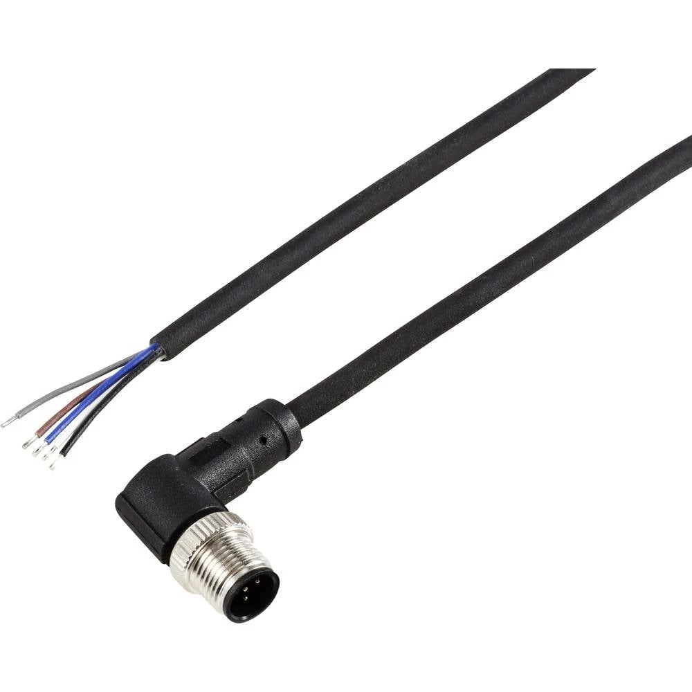 TRU COMPONENTS TC-12833184 priključni kabel za senzor/aktivator M12 kutni muški konektor 5 m Broj polova: 5 1 St. slika