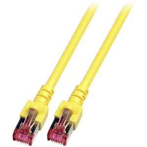 LAN (RJ45) Mreža Priključni kabel CAT 6 S/FTP 1.5 m Žuta Vatrostalan, Bez halogena, sa zaštitom za nosić, pozlaćeni kontakti EFB slika