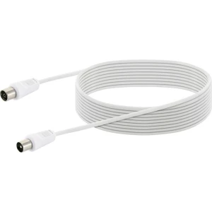 Schwaiger antene, SAT priključni kabel [1x #####IEC-Stecker - 1x #####IEC-Buchse] 7.5 m   bijela slika