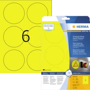 Herma 8035 Etikete (A4) 85 x 85 mm Poliester film Žuta 150 ST Ekstra jako prianjanje Vrsta naljepnice slika