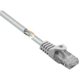 Basetech RJ45 BT-2268240 mrežni kabeli, patch kabeli cat 5e U/UTP 25.00 cm siva sa zaštitom za nosić slika
