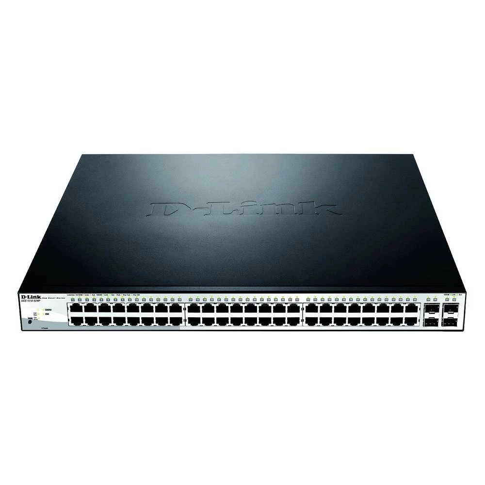 D-Link  DGS-1210-52MP/E  DGS-1210-52MP/E  mrežni preklopnik RJ45/sfp  48 + 4 ulaza  104 Gbit/s  PoE funkcija slika